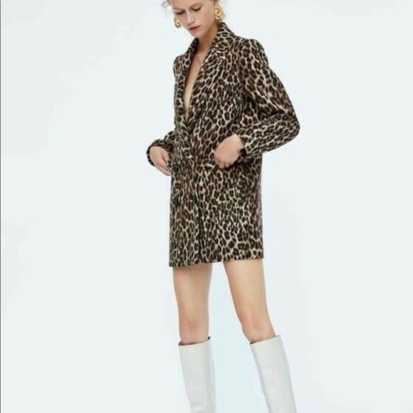 Zara Leopard Print Blazer - Picture 5 of 13